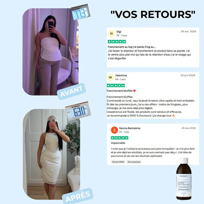 Détox Draineur Slim 3-en-1 | Formule Ultra Concentrée