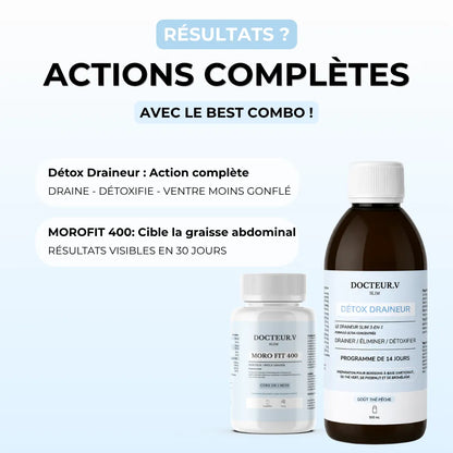 Détox Draineur Slim 3-en-1 | Formule Ultra Concentrée