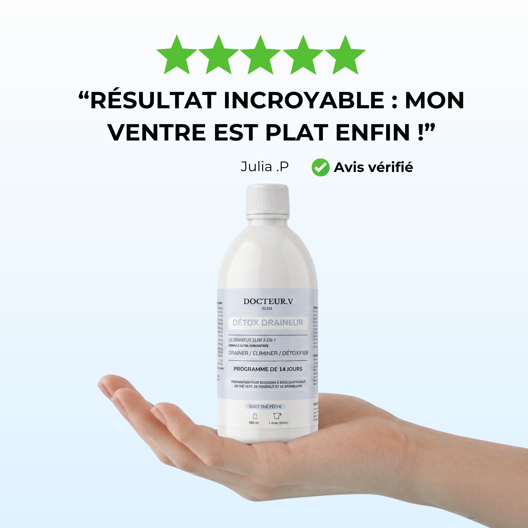 Détox Draineur Slim 3-en-1 | Formule Ultra Concentrée