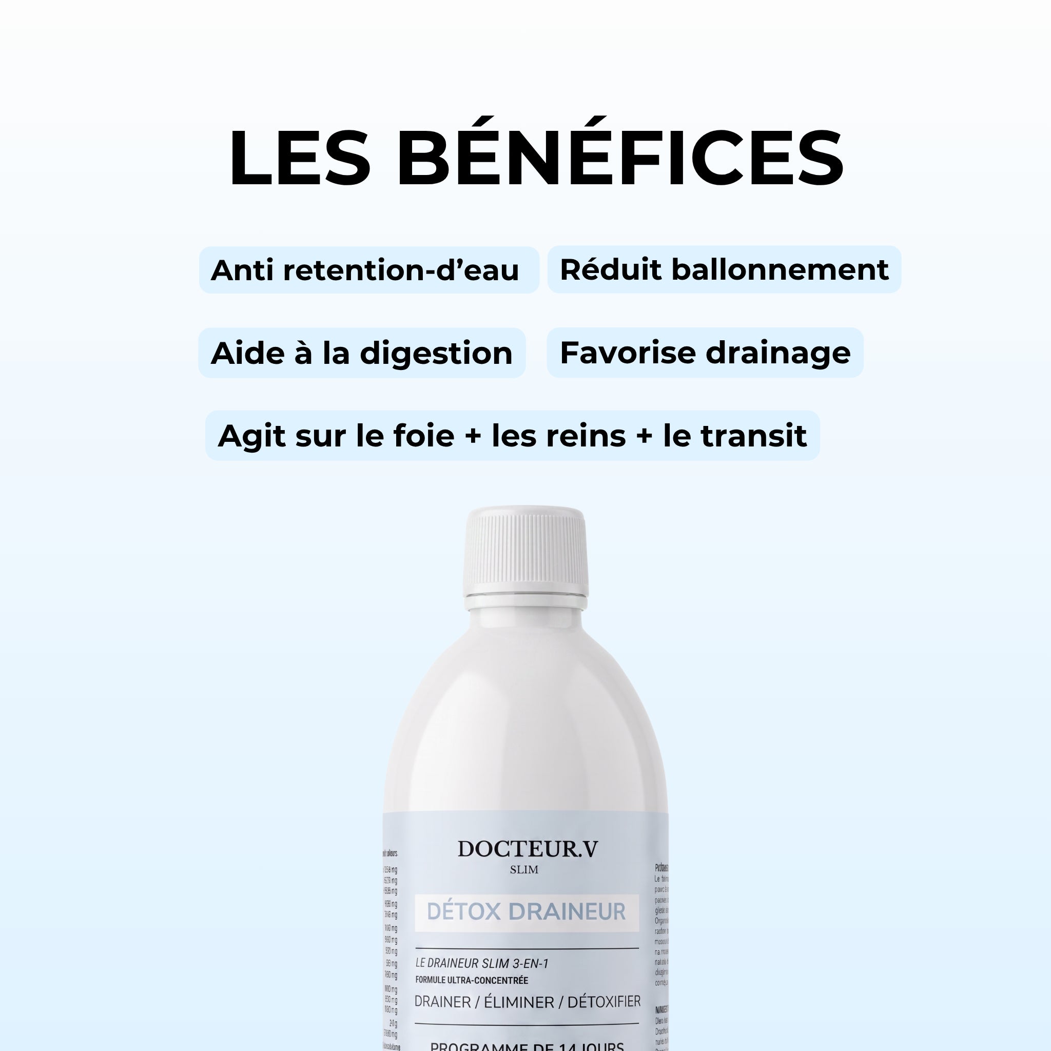 Détox Draineur Slim 3-en-1 | Formule Ultra Concentrée