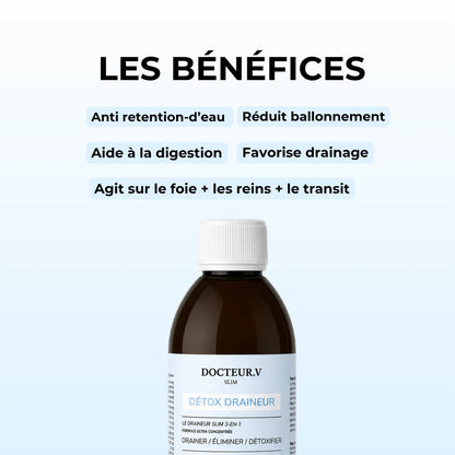 Détox Draineur Slim 3-en-1 | Formule Ultra Concentrée